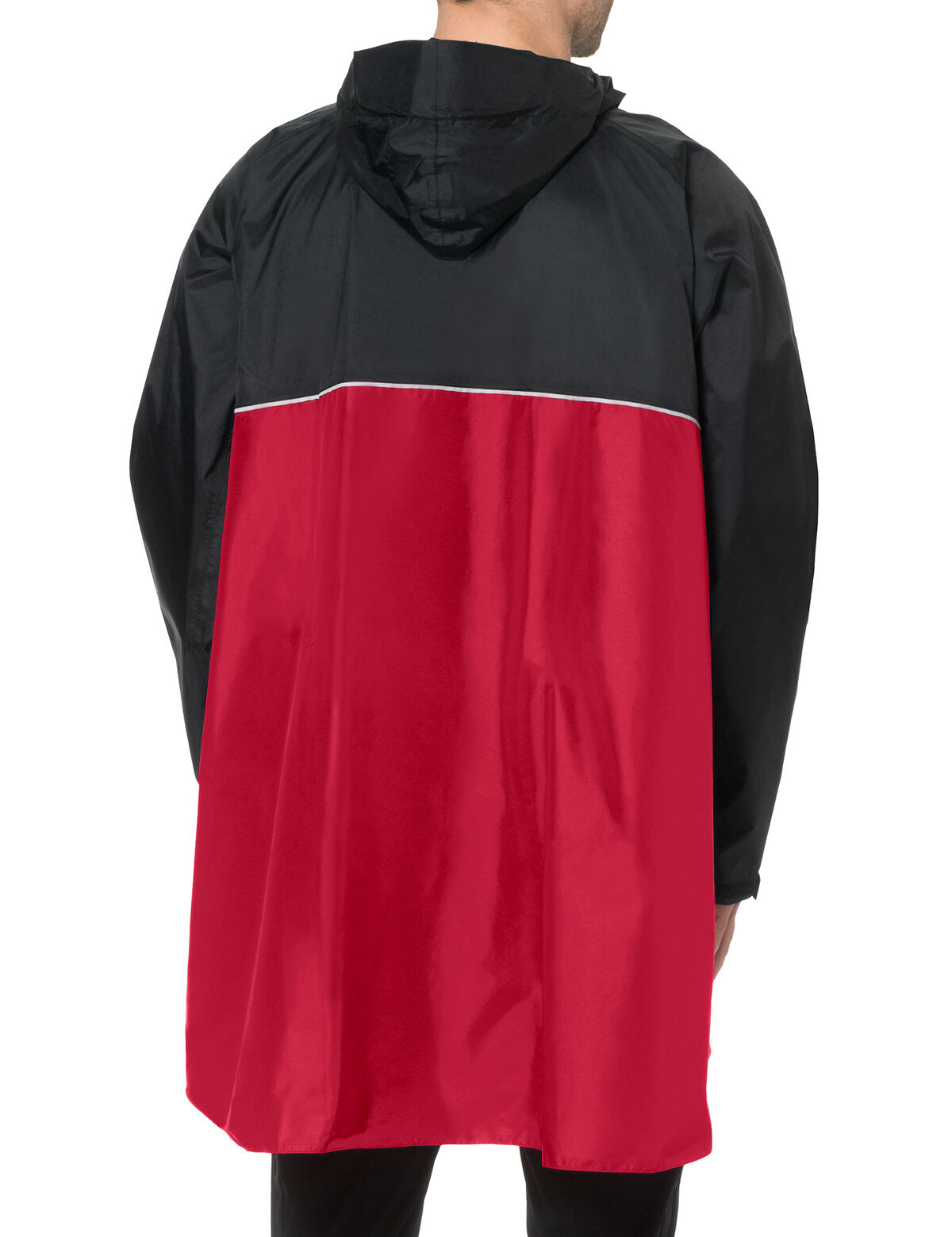 VAUDE Valero Poncho rot/schwarz