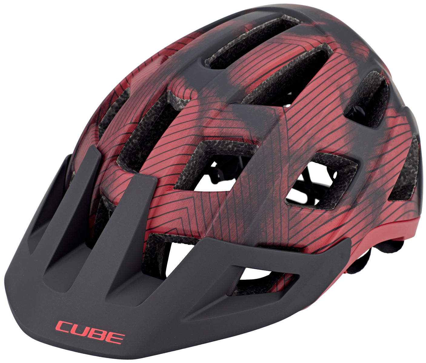 CUBE BADGER MTB-Helm red