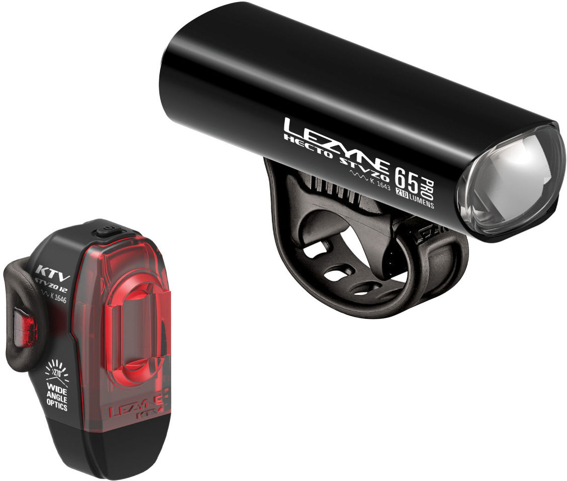 Lezyne Hecto Pro 65/KTV Drive LED Beleuchtungsset schwarz