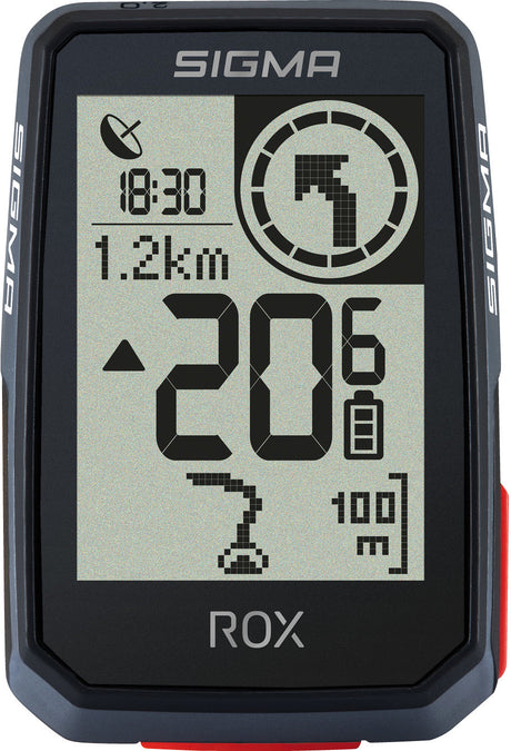 Sigma ROX 2.0 Fahrradcomputer inkl. Butler GPS Halterung schwarz