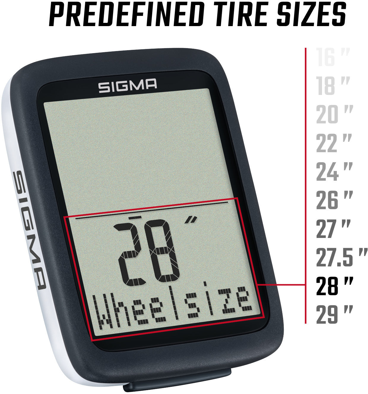 Sigma BC 10.0 Fahrradcomputer Kabelgebunden