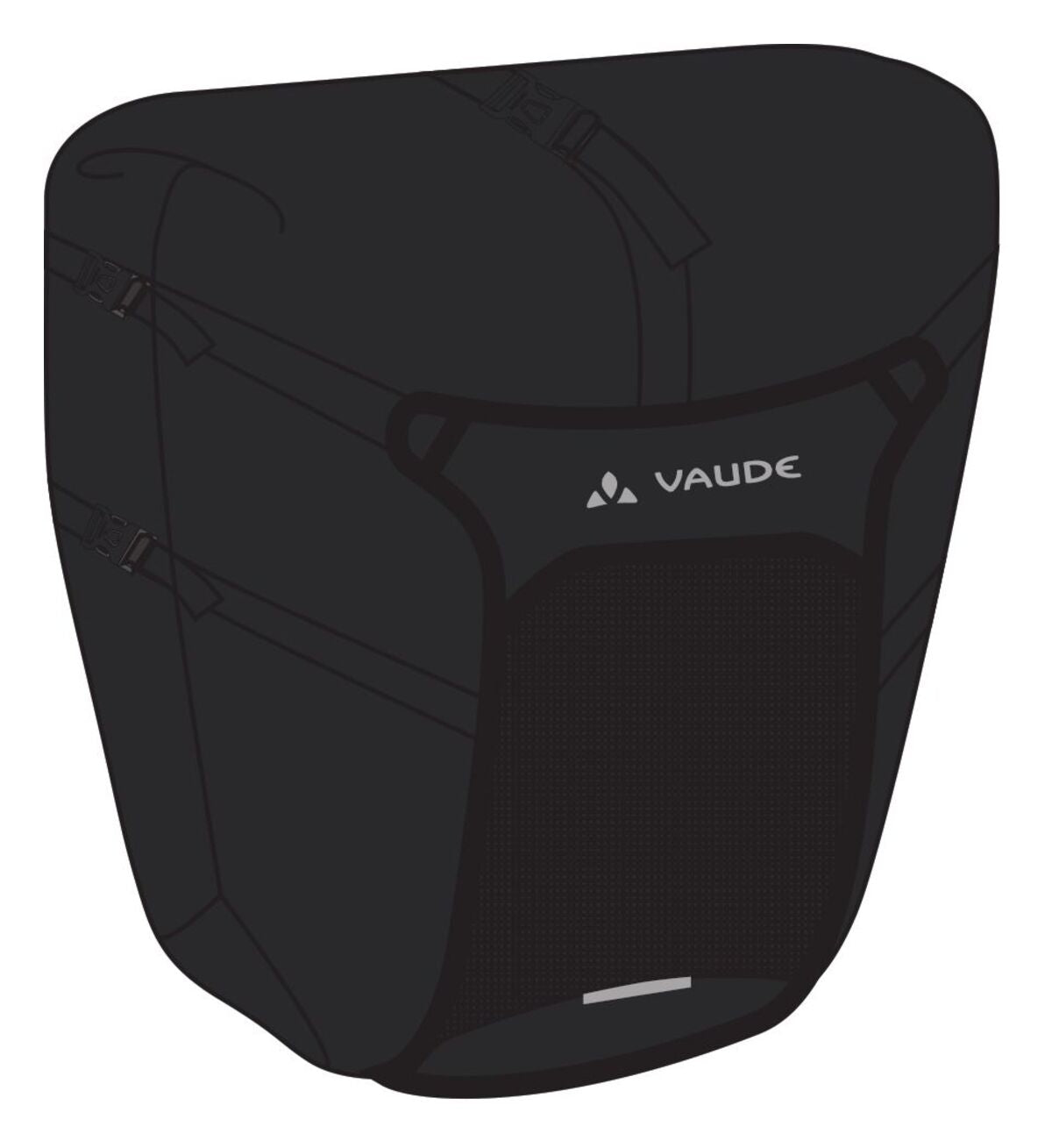 VAUDE Trailcargo Fahrradtasche schwarz