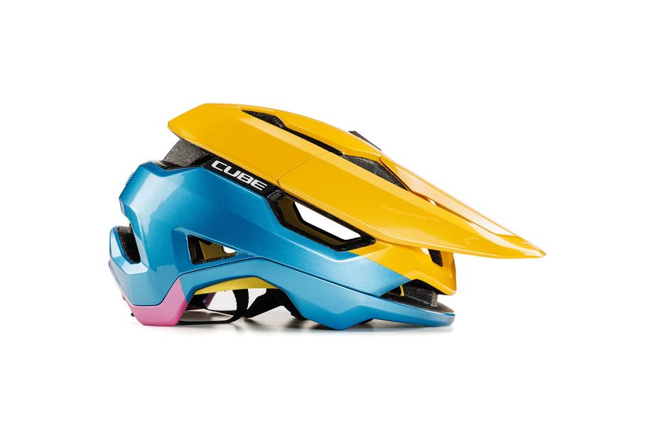 CUBE Helm TROOPER yellow´n´blue´n´pink