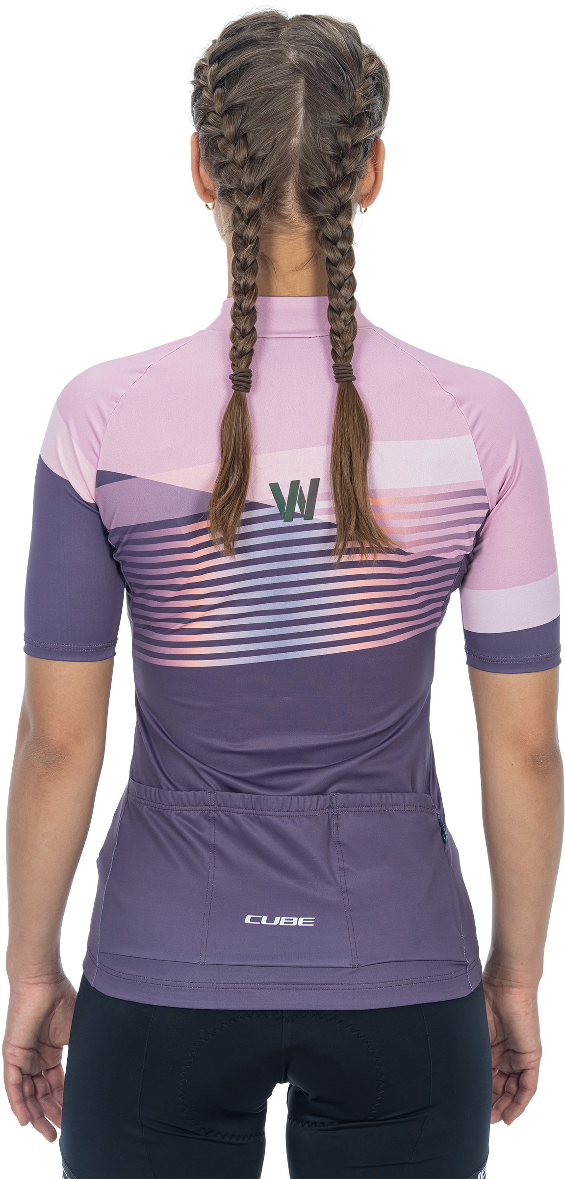 CUBE TEAMLINE WS Trikot kurzarm violet´n´rose