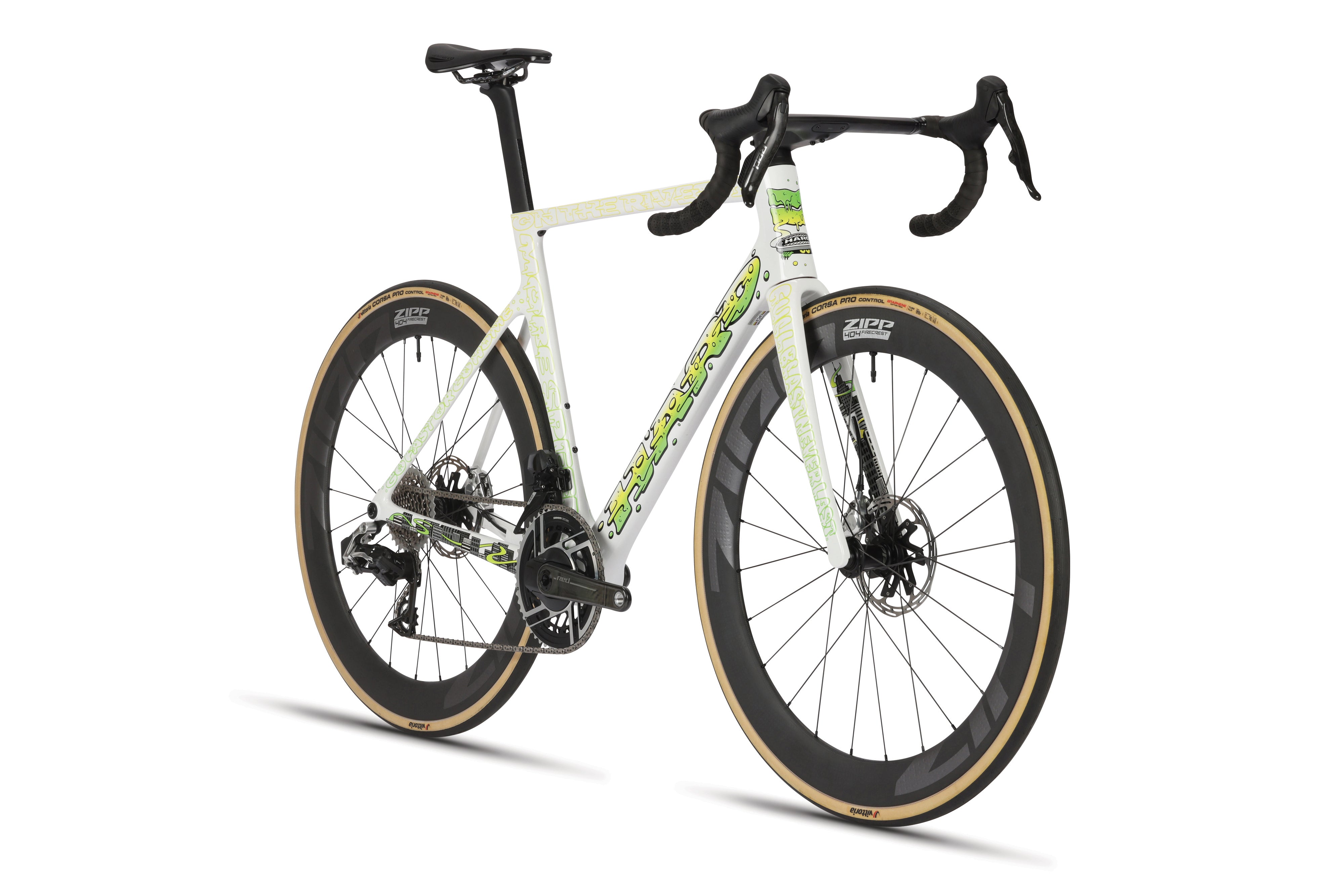 Haro Bikes Rivette Carbon LTD - Gloss White / Electric Green Yellow