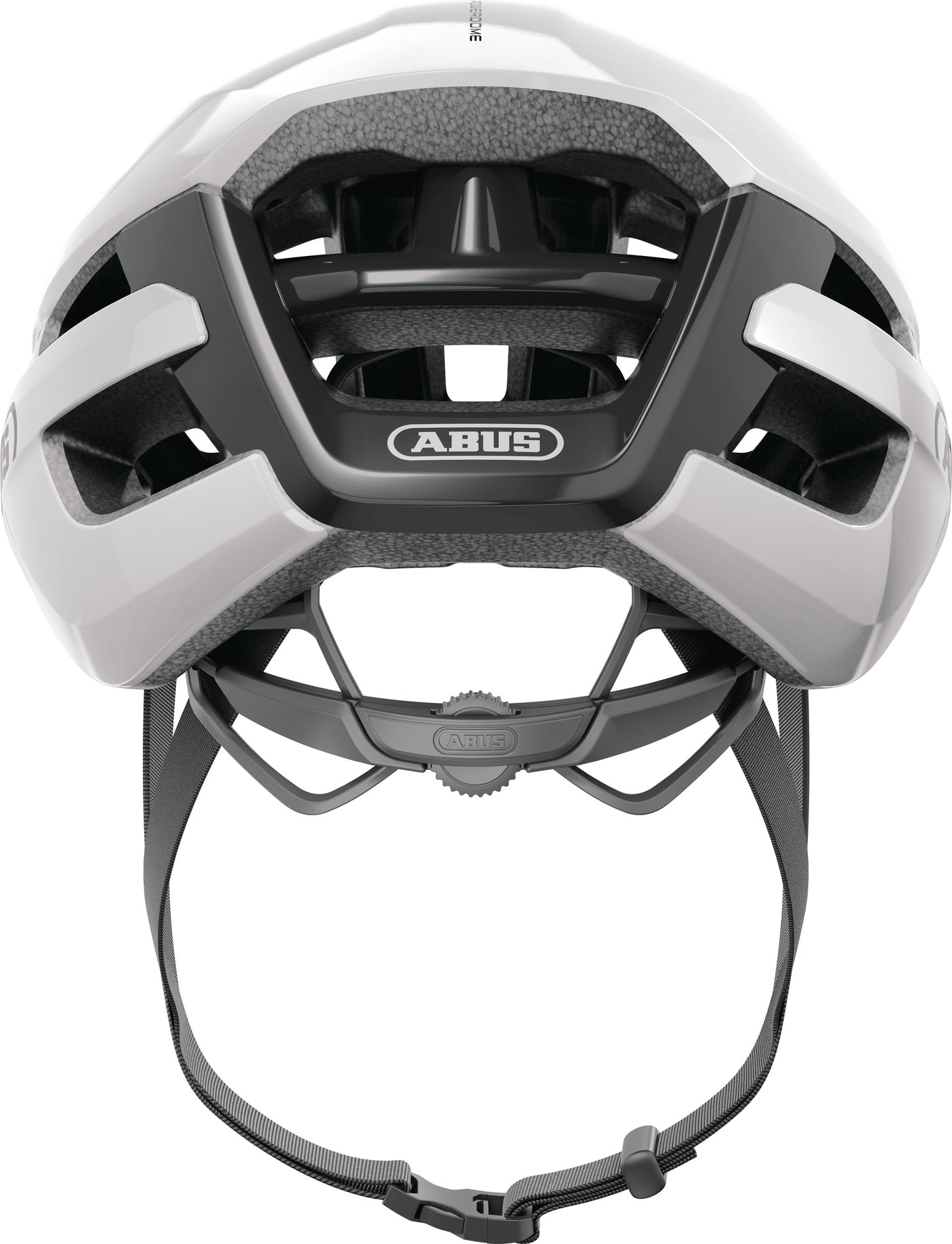 ABUS Powerdome Helm Road shiny weiß