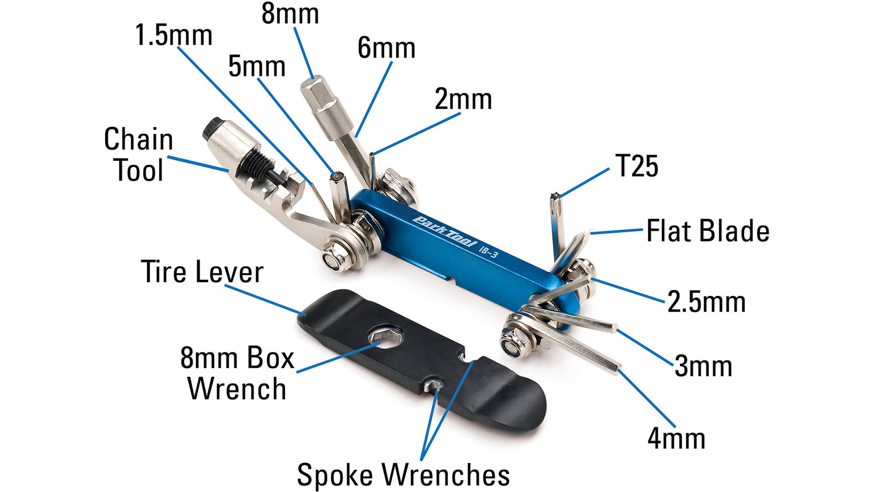 Park Tool IB-3 I-Beam Mini-Faltwerkzeug