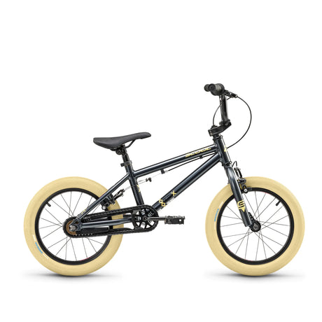 S'COOL Junior Bikes XtriX mini 16 Zoll 1-Gang BMX Dark Grey/Beige