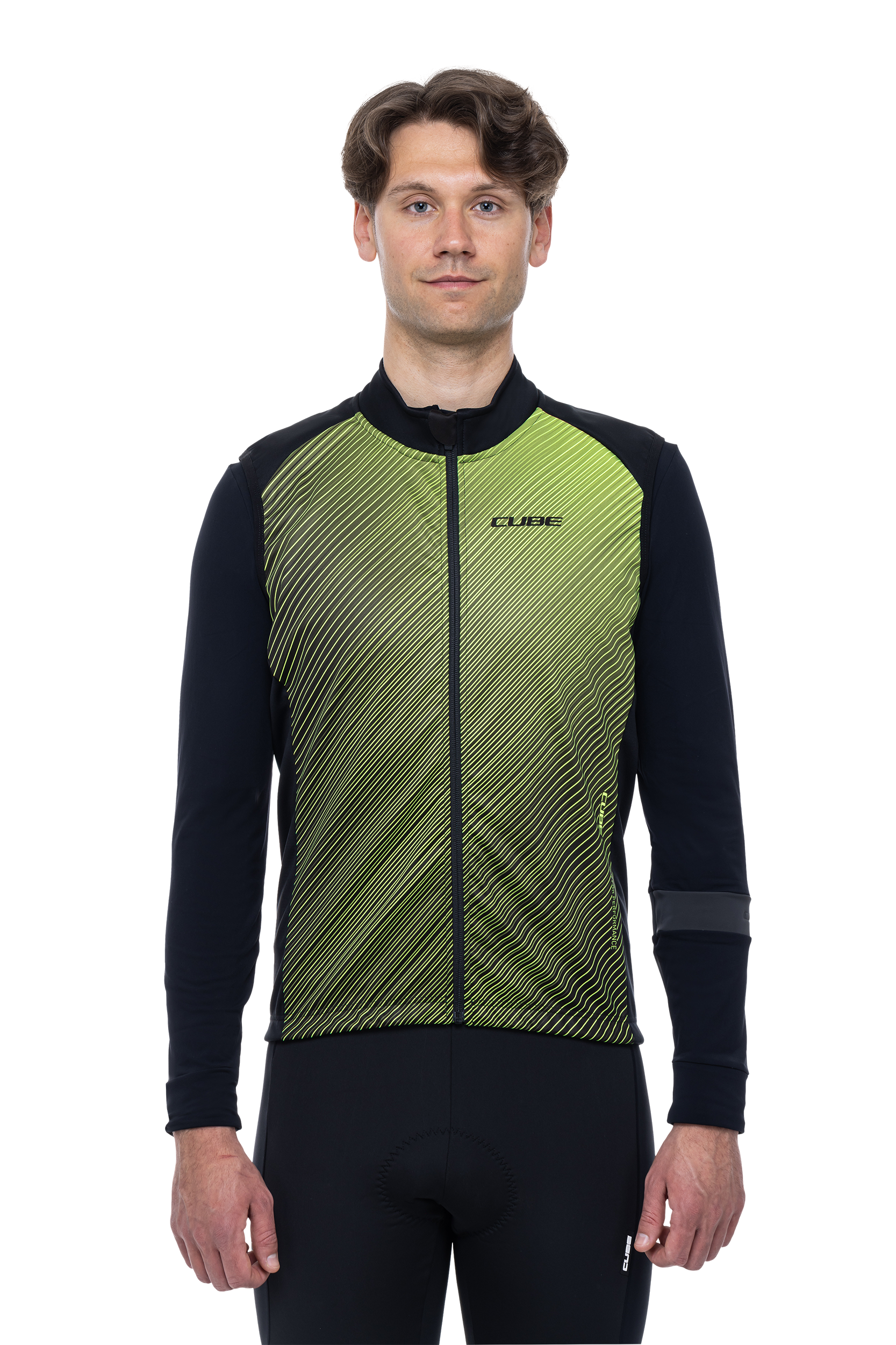 CUBE BLACKLINE Softshellweste Safety black´n´neon yellow