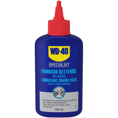 WD-40 Specialist Bike Kettenschmiermittel für Nasse Bedingungen 100ml