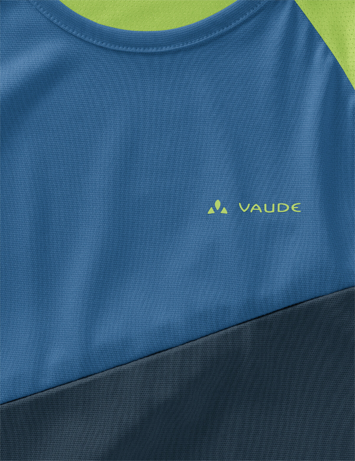 VAUDE Moab Langarm T-Shirt Kinder blau/grün