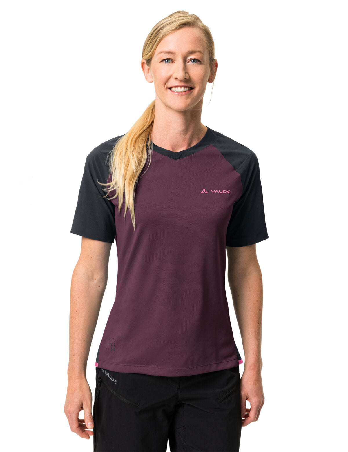 VAUDE Moab Pro Kurzarm Shirt Damen lila/schwarz