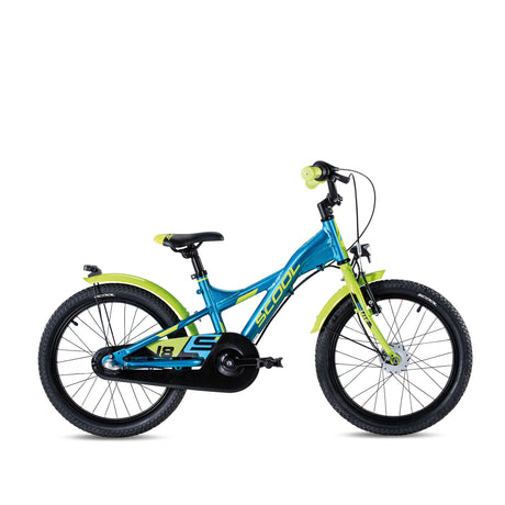 S'COOL Junior Bikes XXlite street 18 Zoll 3-Gang Blue/Lime