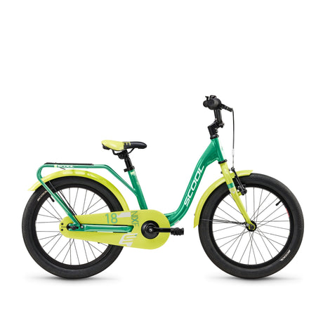 S'COOL Junior Bikes Kinderfahrrad | niXe 18 Zoll 1-Gang Green/Lime