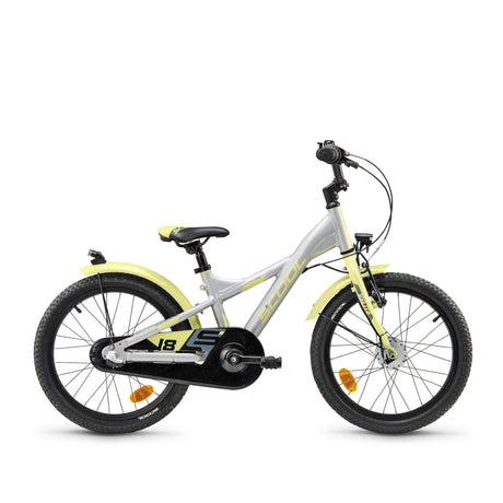 S'COOL Junior Bikes XXlite street 18 Zoll 3-Gang Silver/Lime