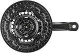 Shimano FC-TY501 Kurbelgarnitur 6/7/8-fach 42-34-24 Zähne mit Kettenschutzring schwarz