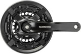 Shimano FC-TY501 Kurbelgarnitur 6/7/8-fach 42-34-24 Zähne mit Kettenschutzring schwarz