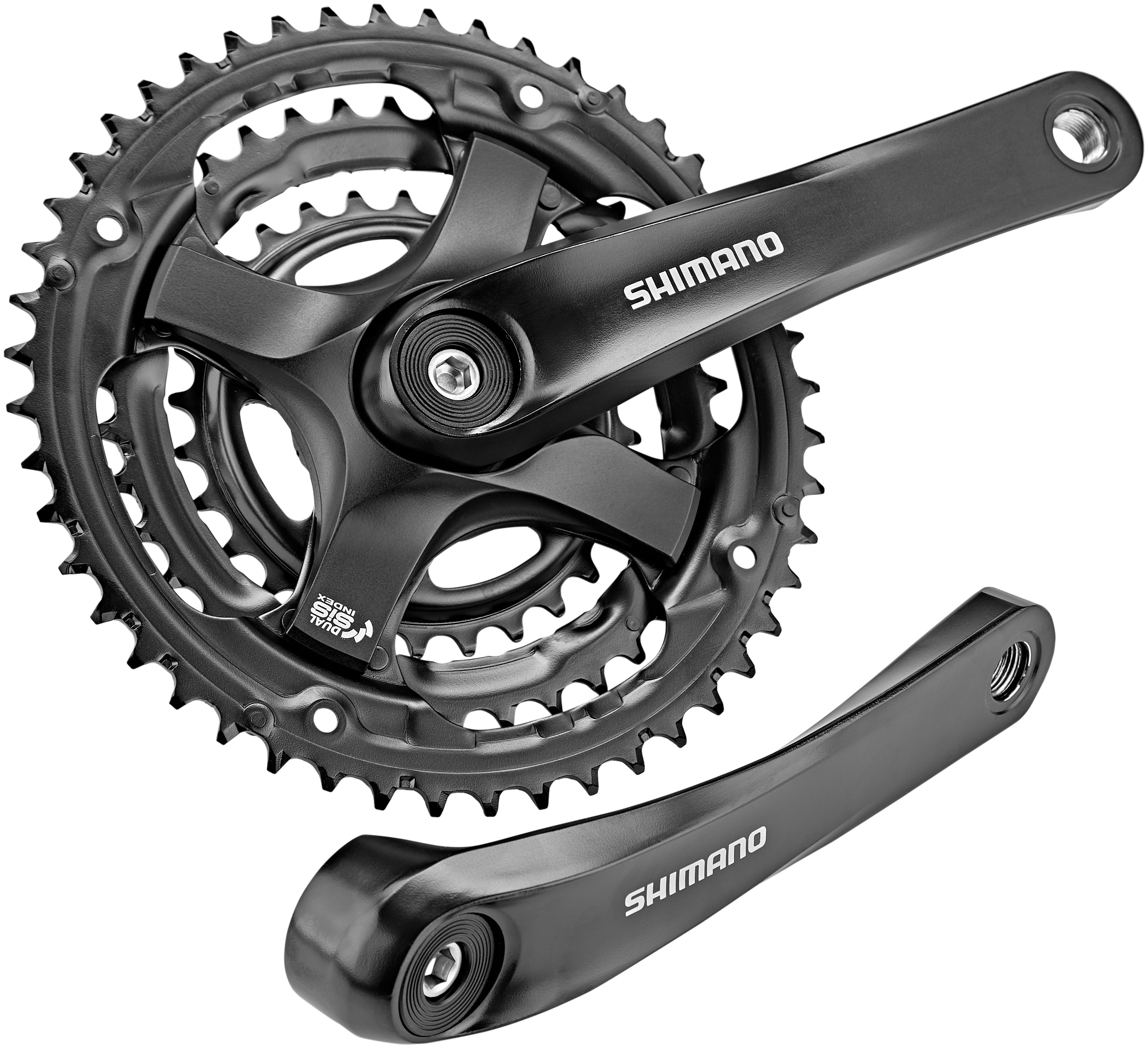 Shimano FC-TY501 Kurbelgarnitur 6/7/8-fach 48-38-28 Zähne schwarz