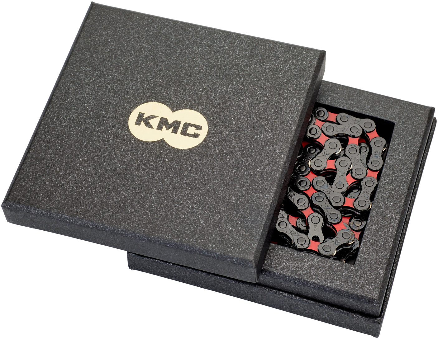 KMC DLC 12 Kette 12-fach schwarz/rot