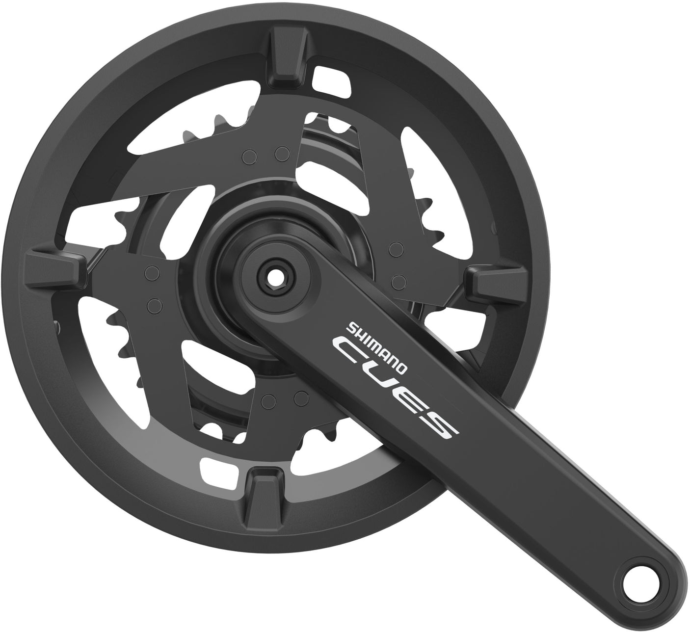 Shimano Cues FC-U4010-2 Kurbelgarnitur 9/10-fach 40-30Z mit Kettenschutz