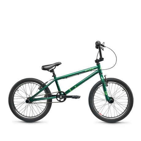 S'COOL Junior Bikes XtriX 20 Zoll 1-Gang BMX Dark Green/Neon Green