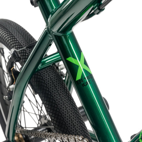 S'COOL Junior Bikes XtriX 20 Zoll 1-Gang BMX Dark Green/Neon Green