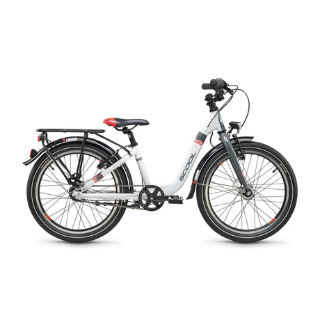 S'COOL Junior Bikes Kinderfahrrad | chiX SL 20 Zoll 3-Gang White/Coral