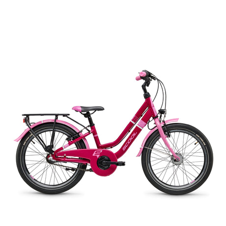 S'COOL Junior Bikes Kinderfahrrad | chiX twin 20 Zoll 3-Gang Pink/Baby Pink