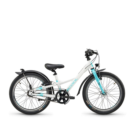 S'COOL Junior Bikes XXlite sl 20 Zoll 3-Gang White/Aqua