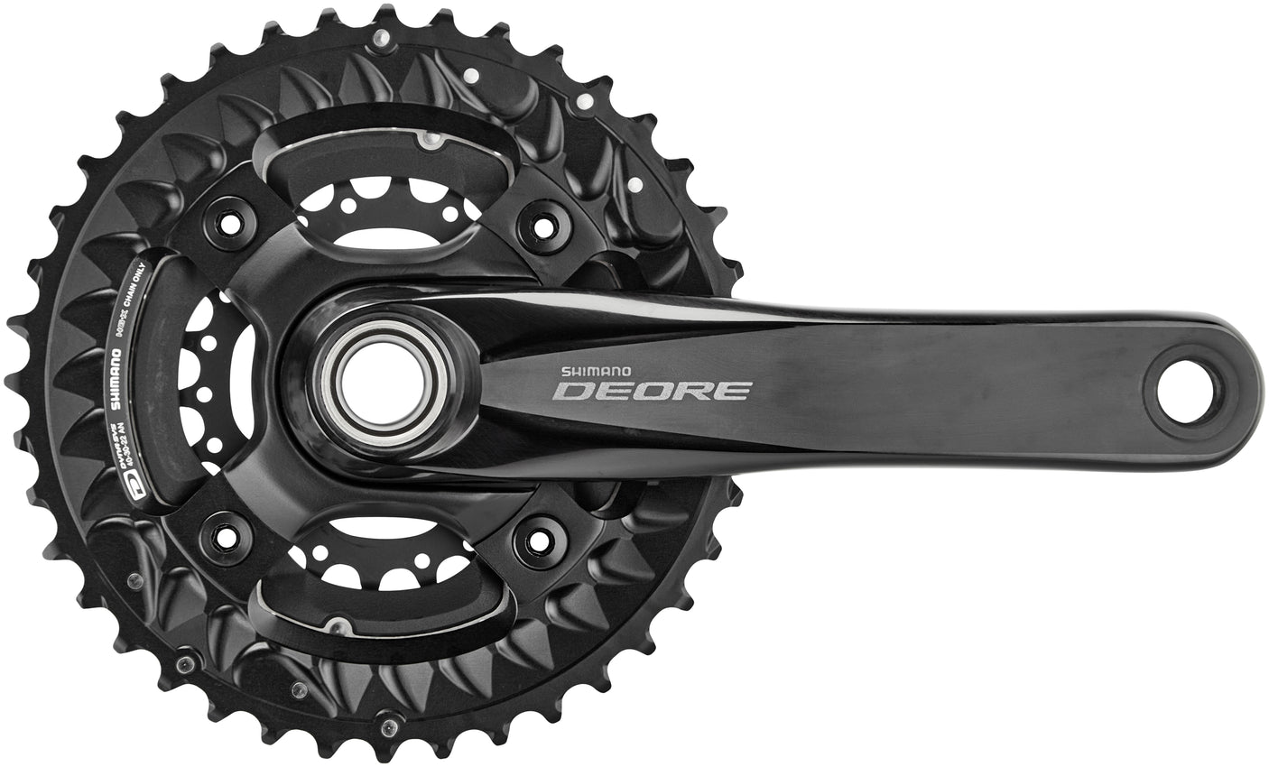 Shimano Deore MTB FC-M6000 Kurbelgarnitur 3x10-fach 40-30-22 Zähne schwarz