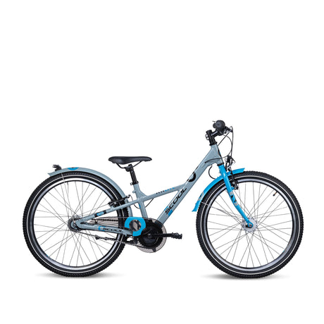 S'COOL Junior Bikes Kinderfahrrad | XXlite 24 Zoll 7-Gang Grey/Blue