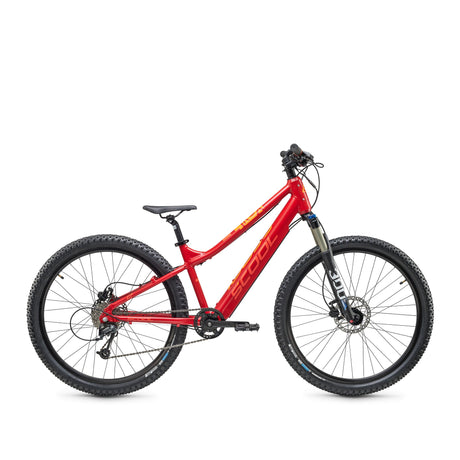 S'COOL Junior Bikes E-Kinderfahrrad |  e-troX race 26 Zoll  9-Gang Red/Orange