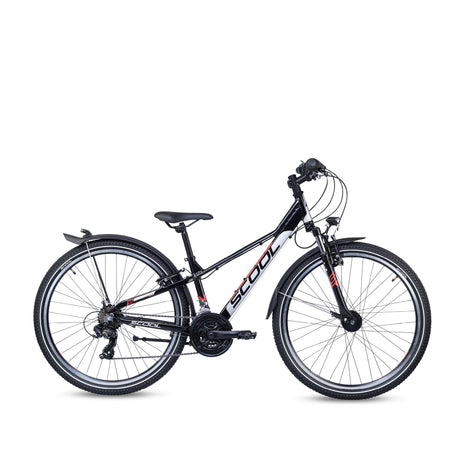 S'COOL Junior Bikes Kinderfahrrad | troX evo 26 Zoll 21-Gang Black/Red