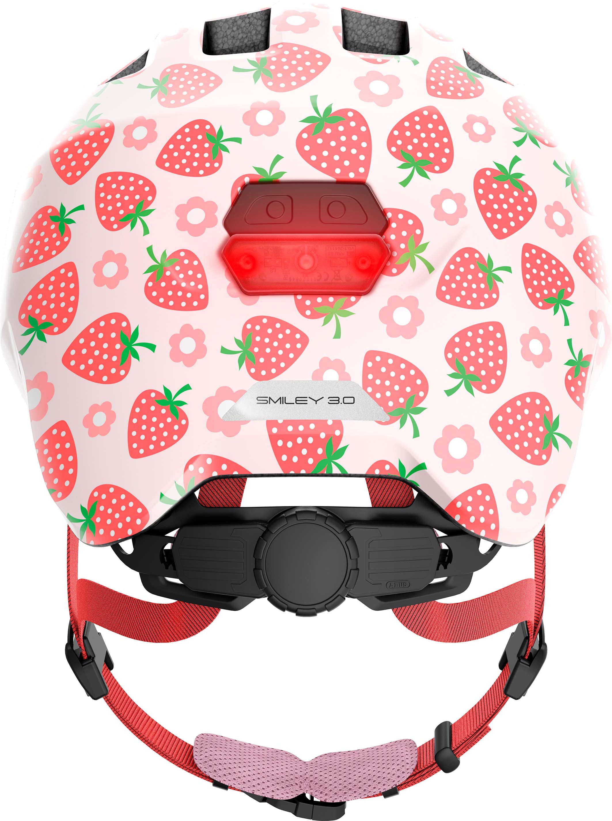 ABUS Smiley 3.0 LED Helm Kids rose strawberry