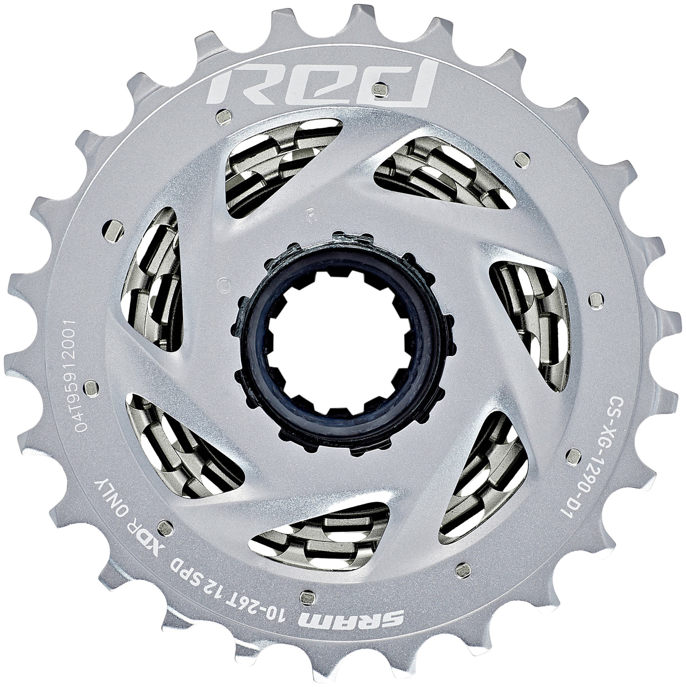 SRAM RED XG-1290 Kassette 12-fach silber