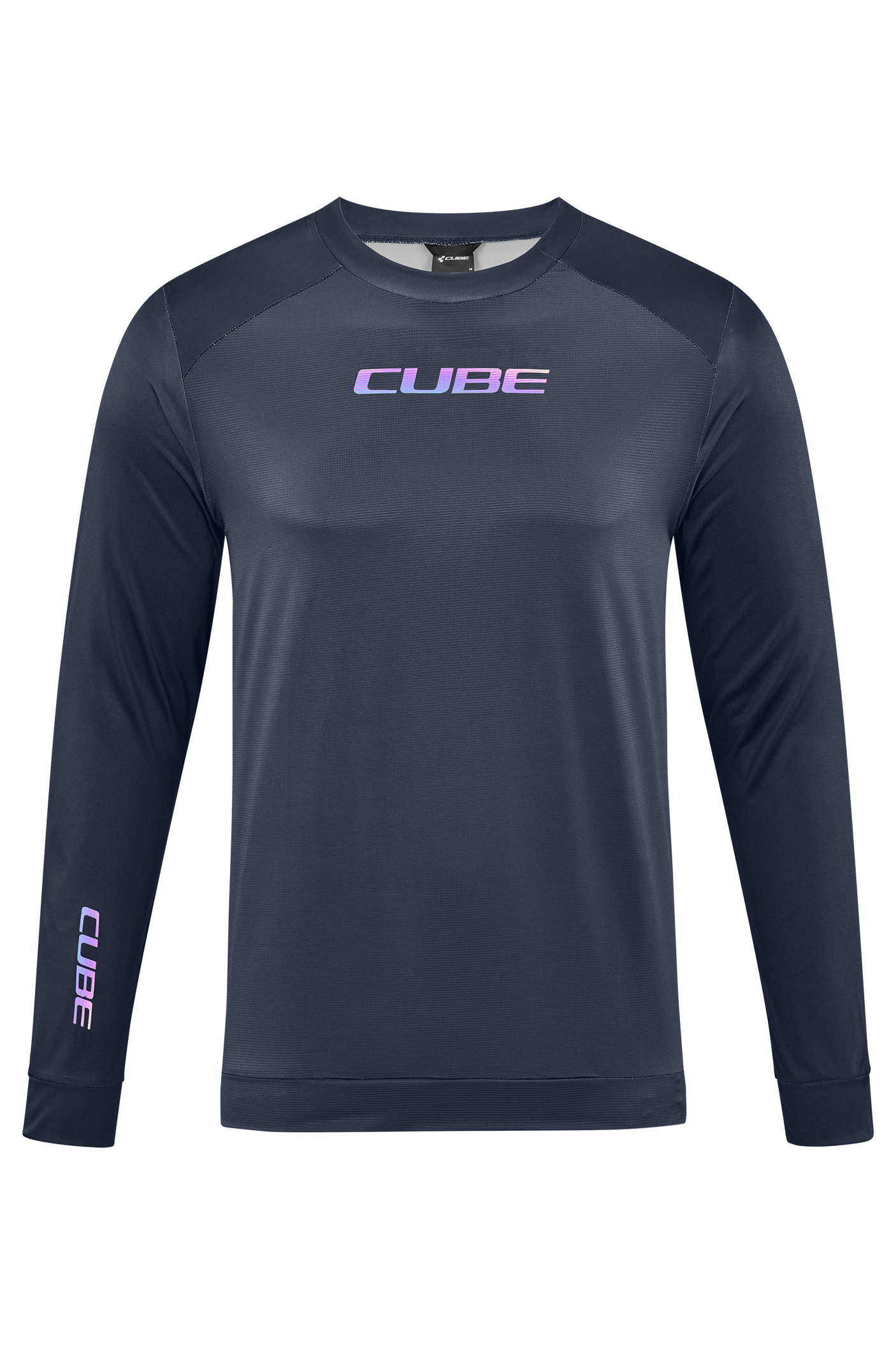 CUBE ATX Rundhalstrikot langarm black Herren