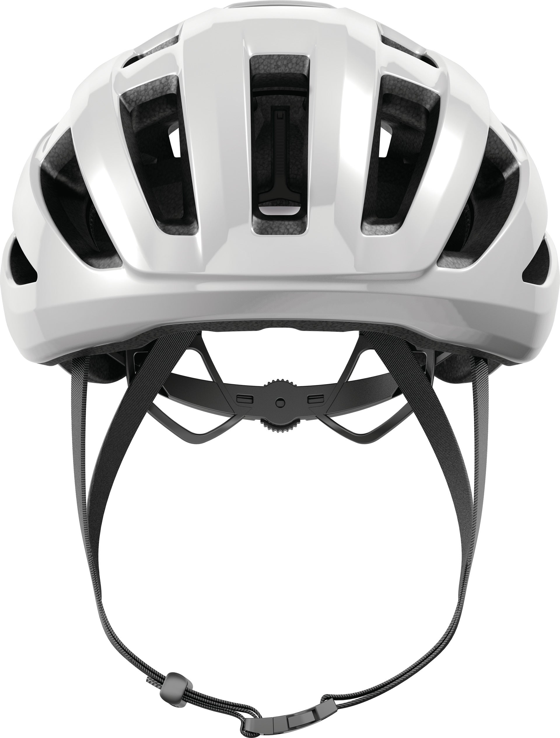 ABUS Powerdome Helm Road shiny weiß